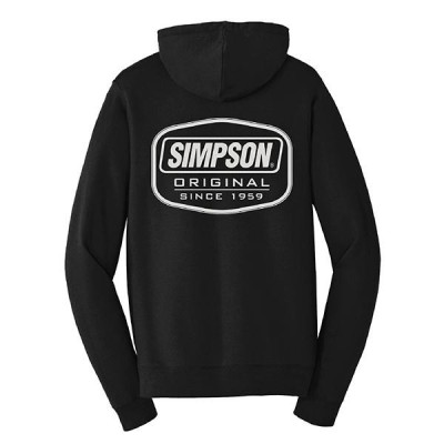 Simpson Burn Out Logo Hoodie