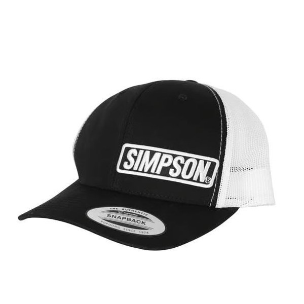 Simpson Trucker Snap-Back Trucker Black/White hat